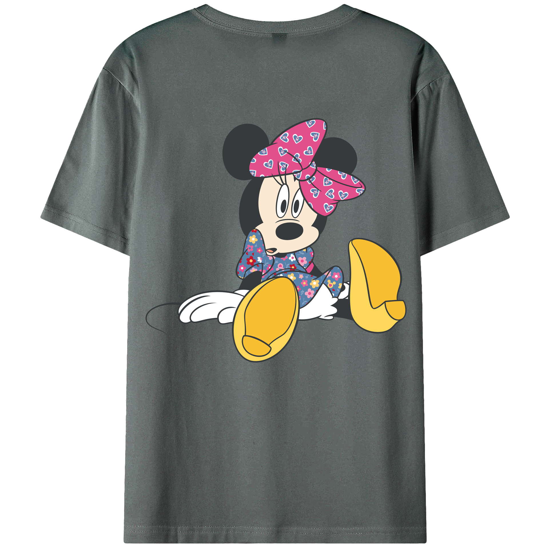 （画像用） ミッキーマウス Mickey Mouse 綿100％半袖Tシャツ（背面プリント）